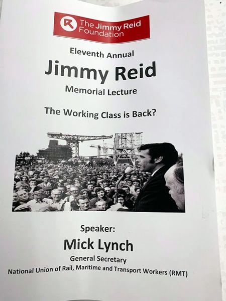 Jimmy Reid lecture programme